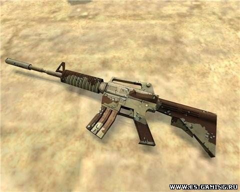 модель M4 для CS Source камуфляж