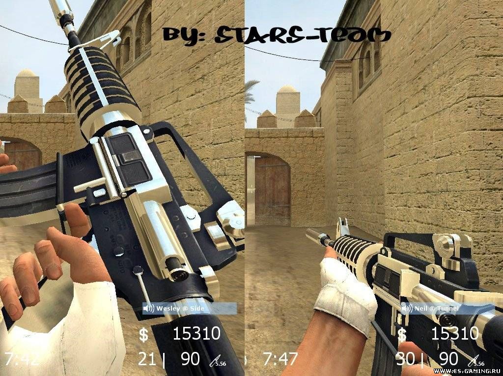 Chrome Black M4a1