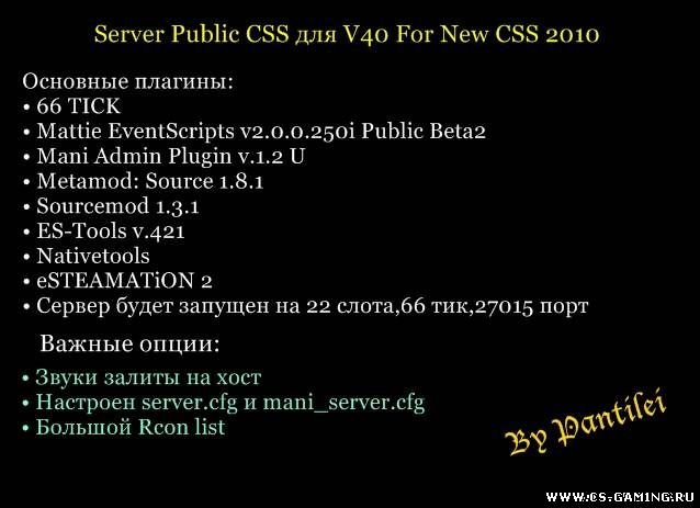 Server Public CSS для V40 For New CSS 2010